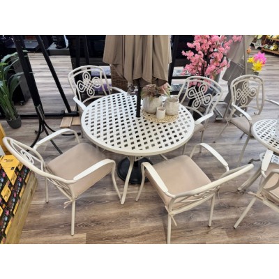 Kirton 4 Chair With Round Table